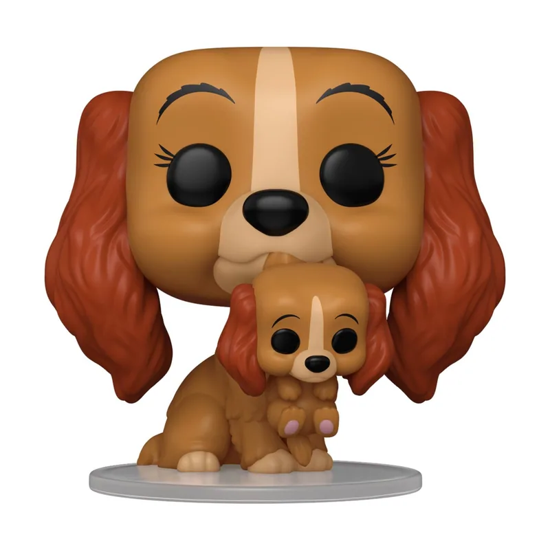Pop! Disney La Dama y el Vagabundo Figura de Vinilo Lady con Cachorro