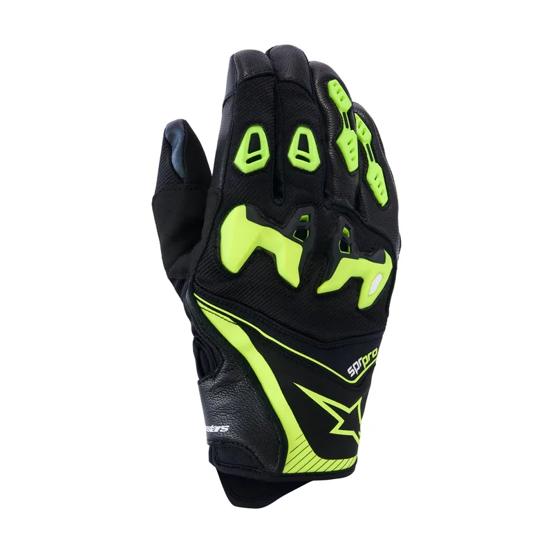 Guantes SP-R Pro Black Yellow Fluo
