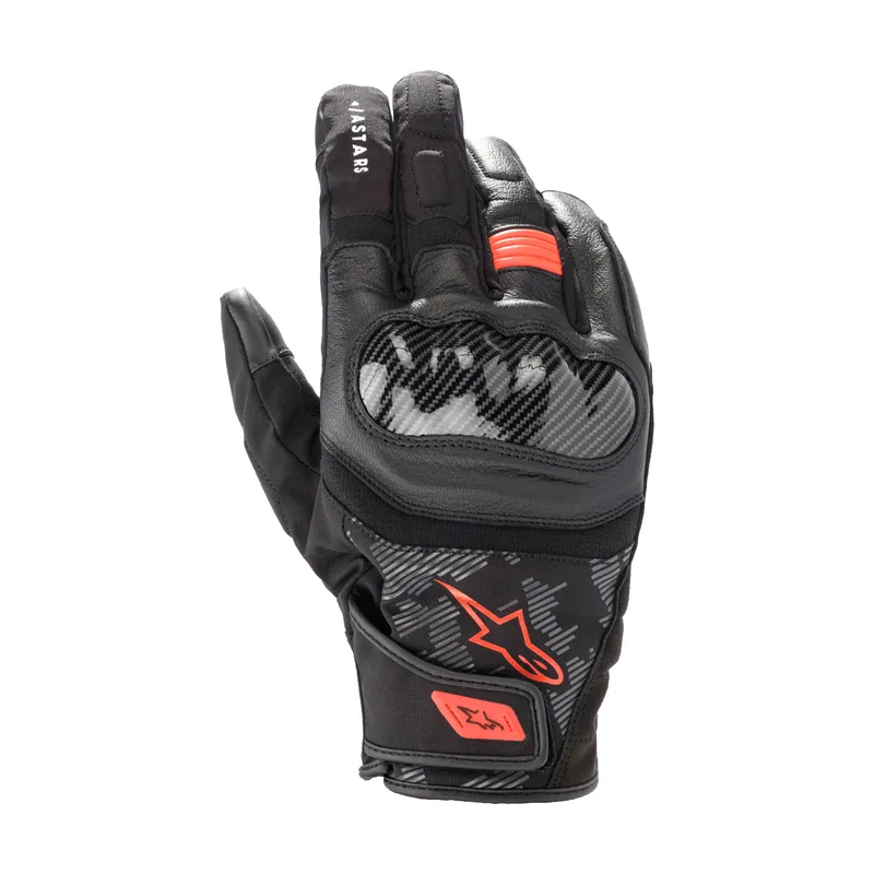 Guantes SMX Z Drystar® Black Red Fluo