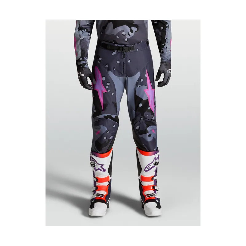Pantalones Racer Lone 2027 Gris camuflaje/Morado