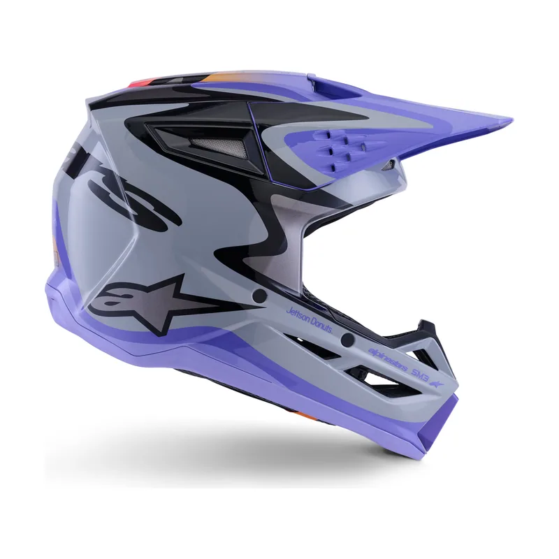 Casco S-M3 Jettson ECE 22.06 Gray Purple Black Glossy