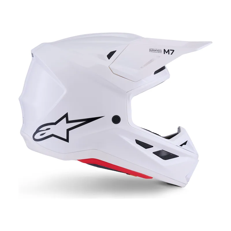 Casco S-M7 Solid ECE 22.06 White Glossy
