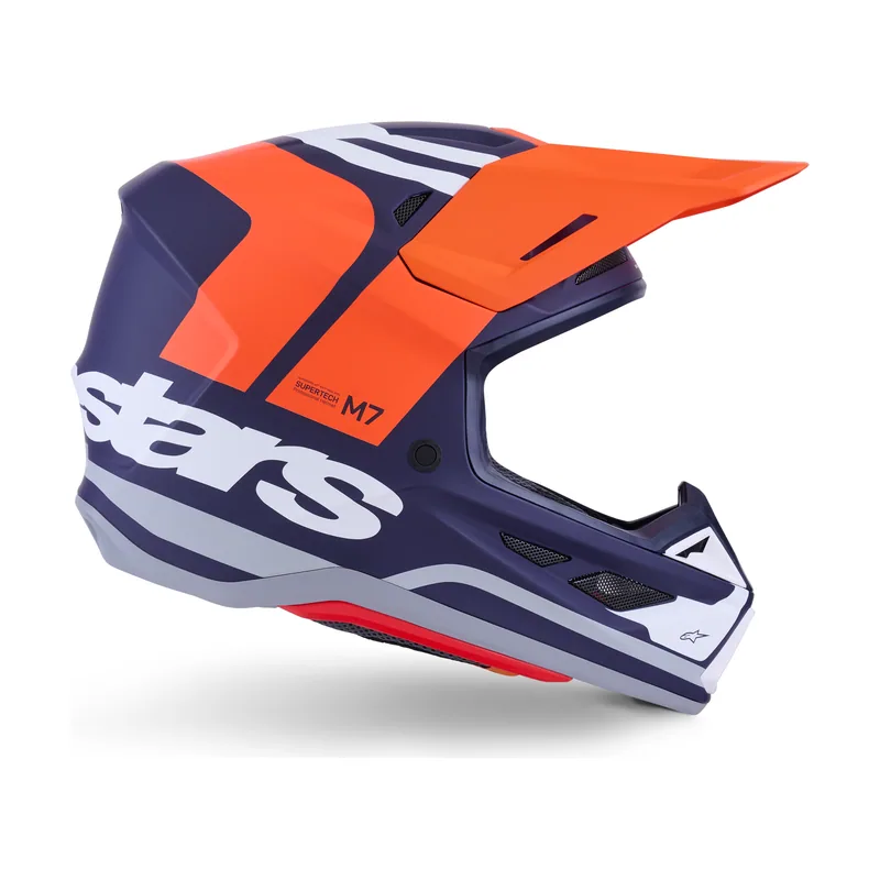 Casco S-M7 Core ECE 22.06 Orange Blue Matt