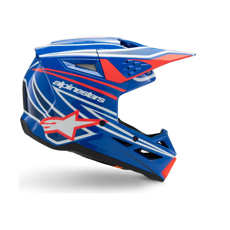 Casco Juvenil S-M3 Wurx ECE 22.06 Blue Red White Black Gl