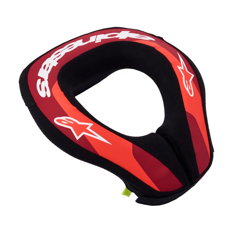 Protector De Cuello Sequence Juvenil Red Fluo Metallic Red White