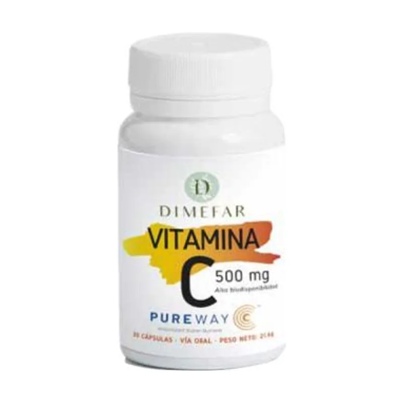 Vitamina C 500Mg. Pureway-C 30Cap.Veg.