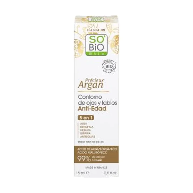 So´Bio Etic Contorno De Ojos-Labios Hialuronico-Argan 15Ml Bio