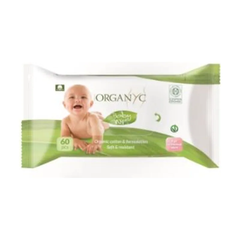 Toallitas Humedas Bebe De Algodon 60Ud.