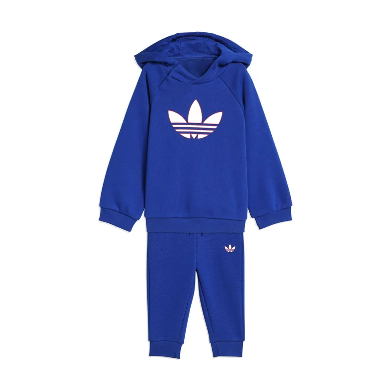 Conjunto estampado sudadera con capucha y pantalón trefoil ZF423