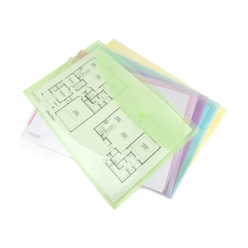 A3 Pastel Popper Wallet Assorted Polipropileno PP