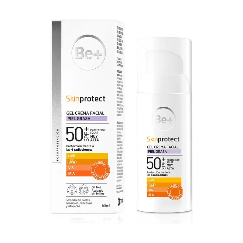BE+ Skin Protect Piel Grasa Gel Facial SPF50+