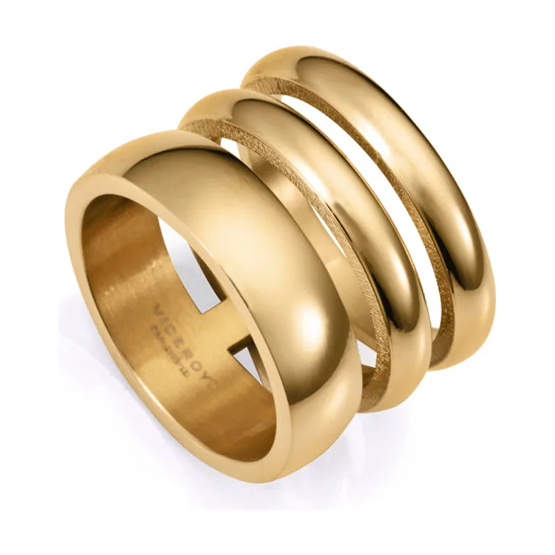 Anillo de acero Ip dorado 75373A01212