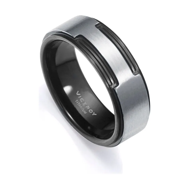 Anillo de titanio con Ip negro 15154A02610