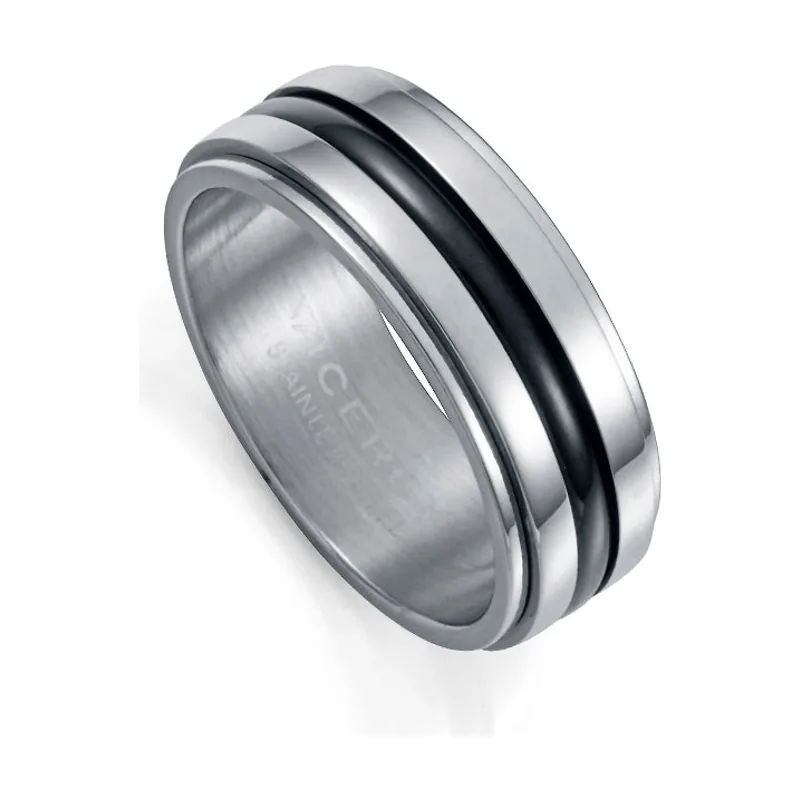 Anillo de acero e Ip negro rotatorio 75431A02000