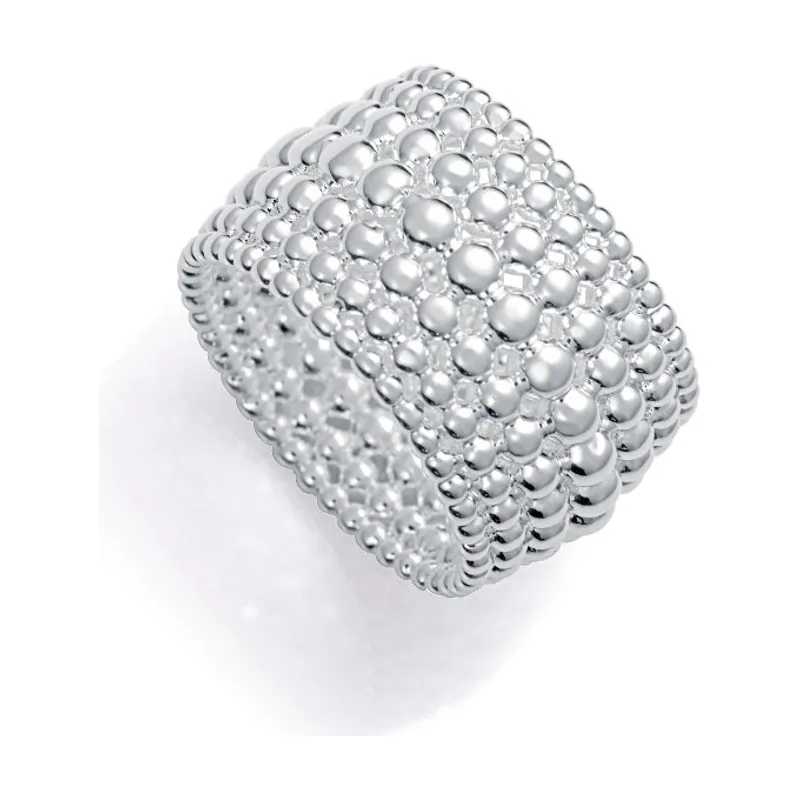 Anillo de acero chapado en plata 999 colección Laura Escanes 14317A01800
