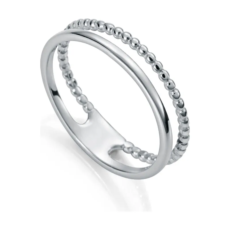 Anillo doble Trend de plata con bolitas 7110A016-00