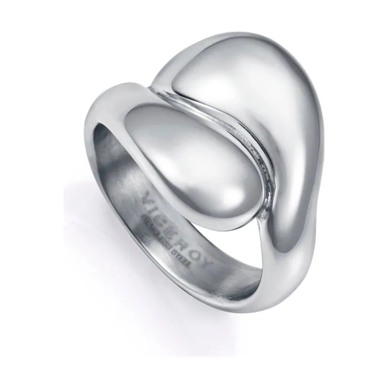 Anillo de acero con ondas 14208A01600