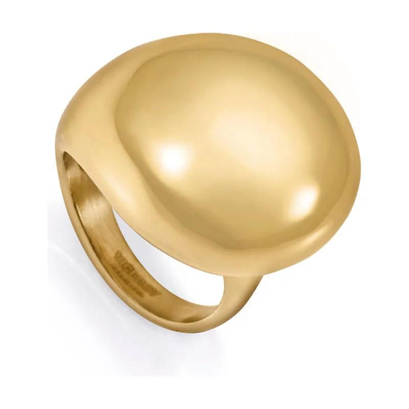 Anillo acero Ip dorado 14206A01412