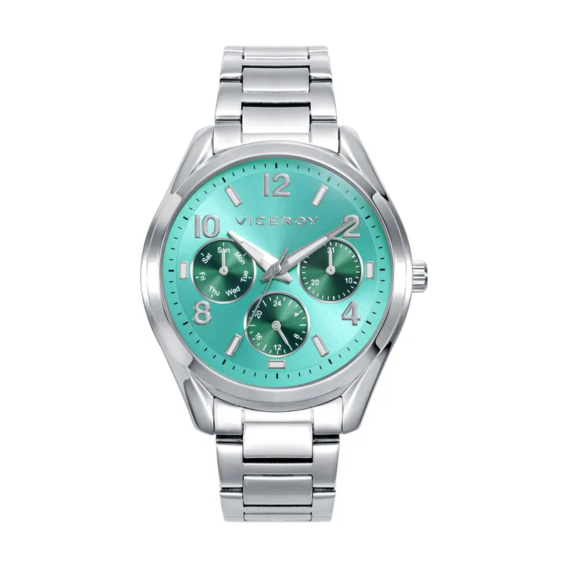 Reloj caja y brazalete de acero y movimiento de cuarzo 401224-65