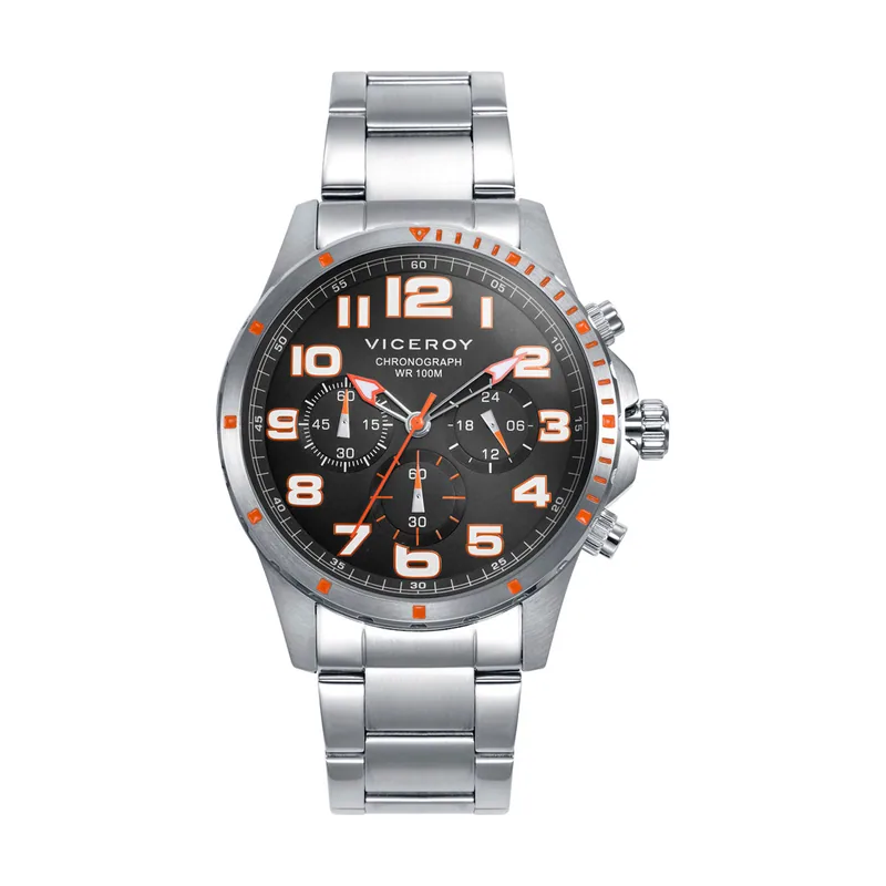 Reloj caja y brazalete de acero con movimiento de cuarzo 401373-14