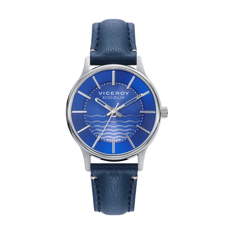 Reloj de Mujer Ecosolar caja de acero reciclado y correa vegana 401200-37