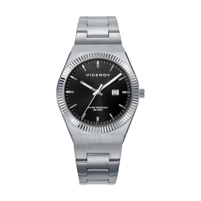 Reloj caja de acero 5 ATM, brazalete de acero, movimiento cuarzo 401296-57
