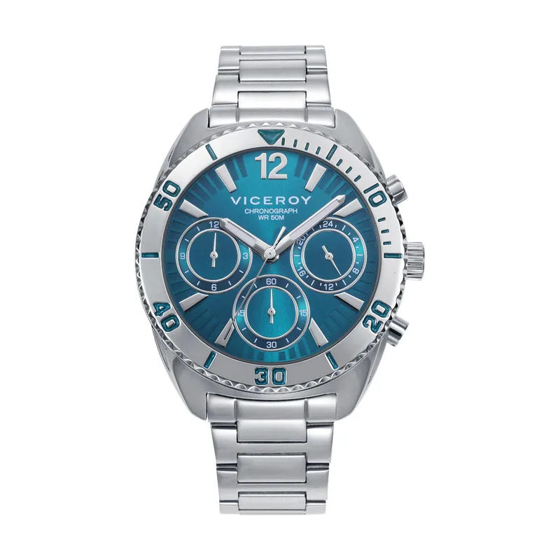 Reloj caja de acero 5 ATM, brazalete de acero, movimiento cuarzo 401292-65