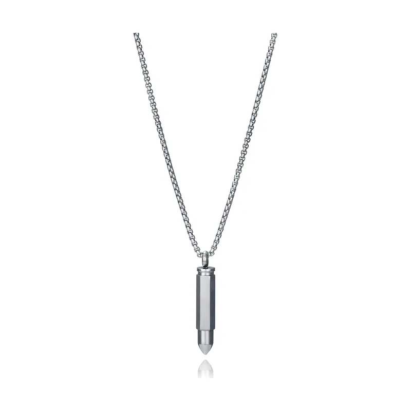 Collar de acero con colgante forma de bala 14307C01000
