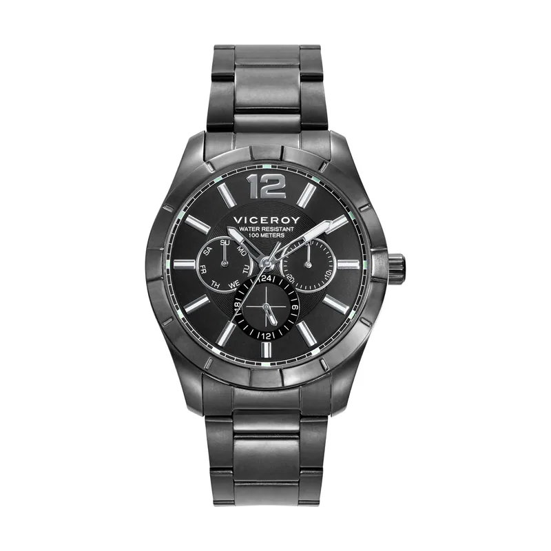 Reloj de Hombre Magnum con caja y brazalete de acero en IP gris 401333-15