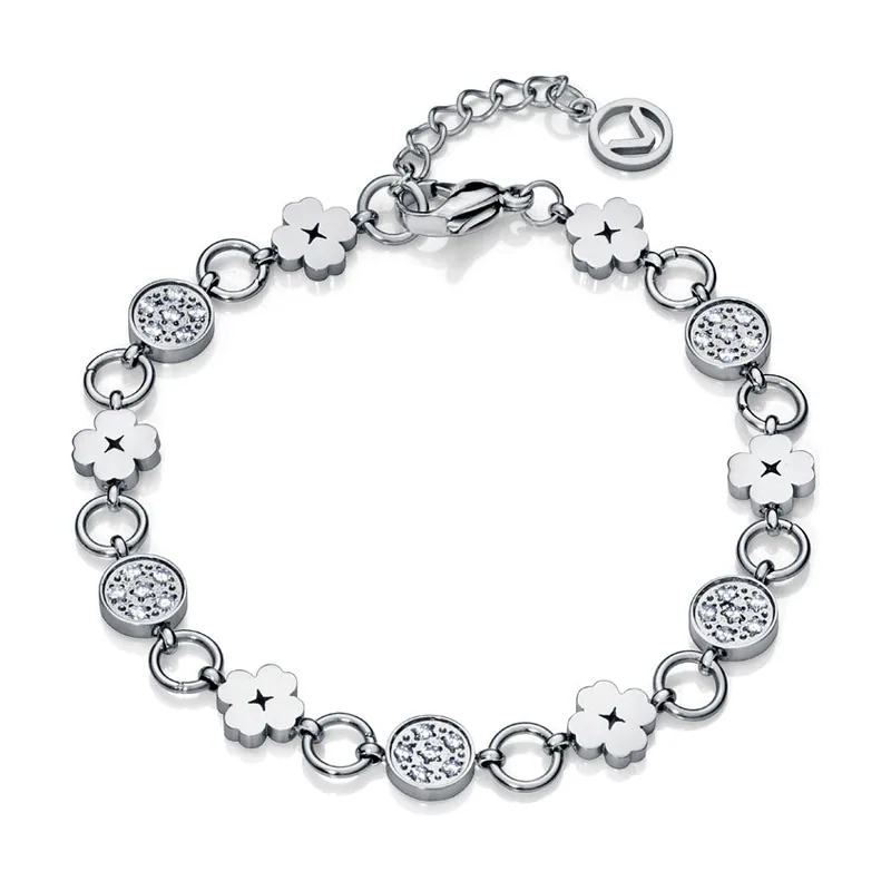 Pulsera Chic de acero y circonitas 75264P01000