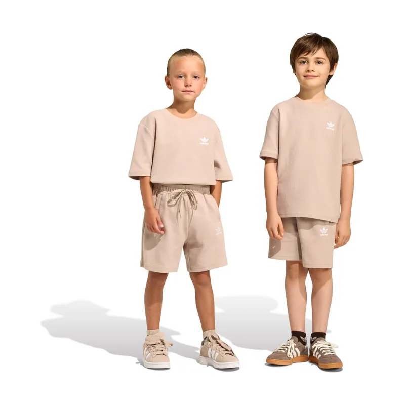 Conjunto holgado de pantalón corto y camiseta gofrados Infantil TZ278