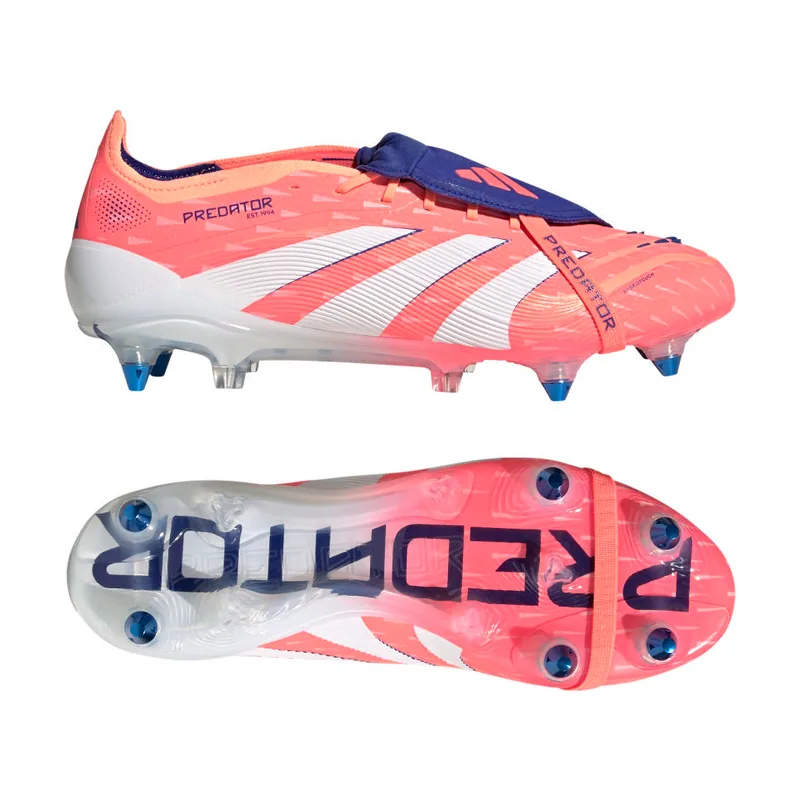 Bota con lengüeta plegable Predator Elite césped natural húmedo