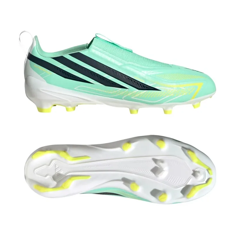 Bota de fútbol sin cordones F50 Hyperfast League para césped