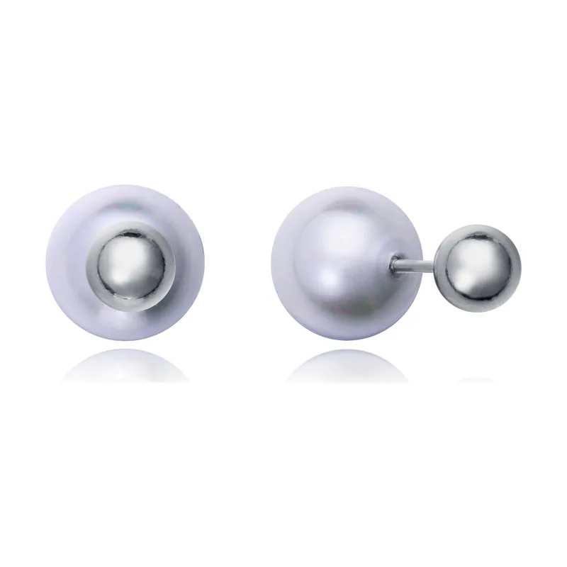 Pendientes de acero con forma de bola 14202E01000