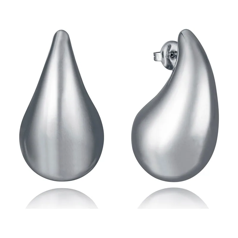 Pendientes de acero en forma de gota 14198E01000