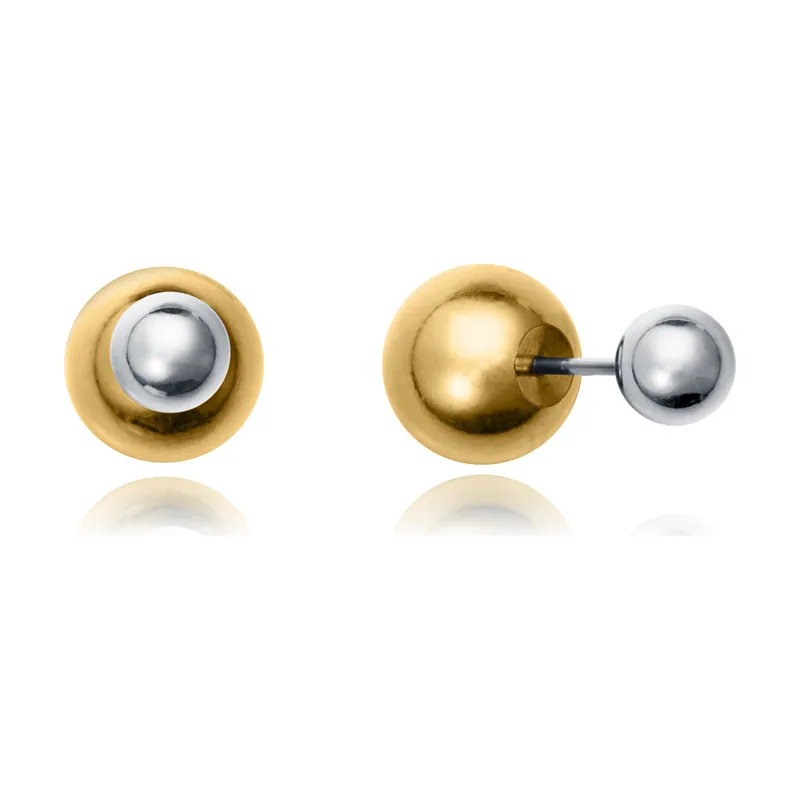 Pendientes de acero con forma de bola 14202E01019