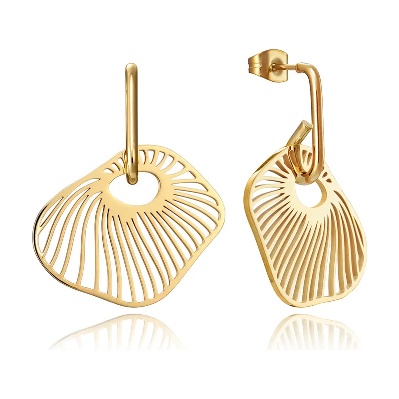Pendientes Acero Calado Abstracto Sra Fshn 15022E01012