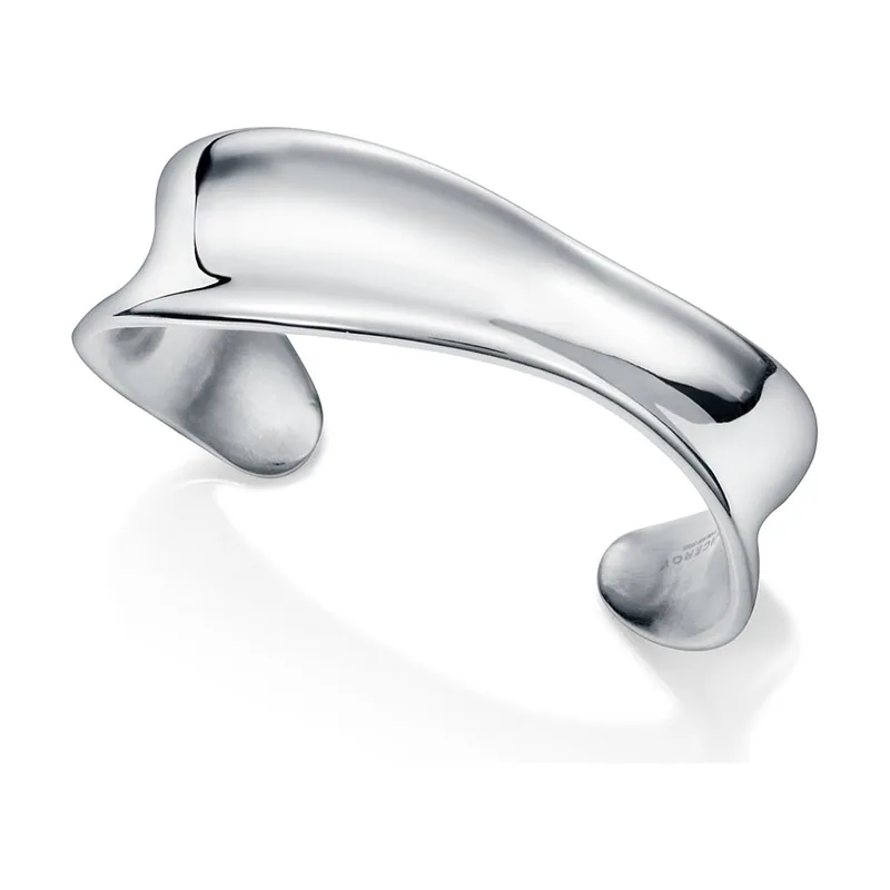 Brazalete Air de acero ondulado 15010P01010