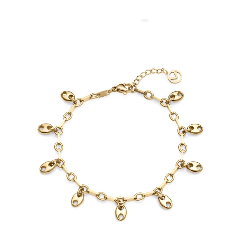 Pulsera Chic de acero con Ip dorado 14076P01012