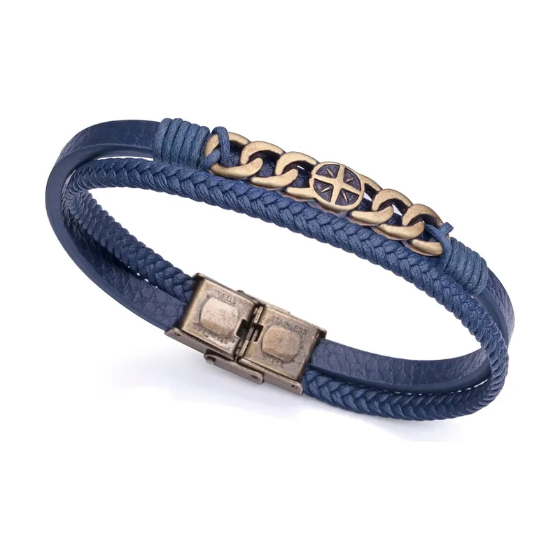 Pulsera Magnum de acero Ip latón 1483P01013