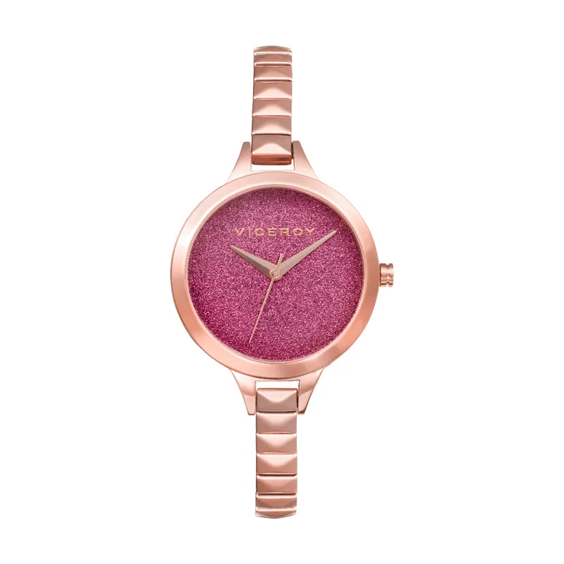 Reloj de mujer Chic 3 agujas de acero con IP rosa 471266-40