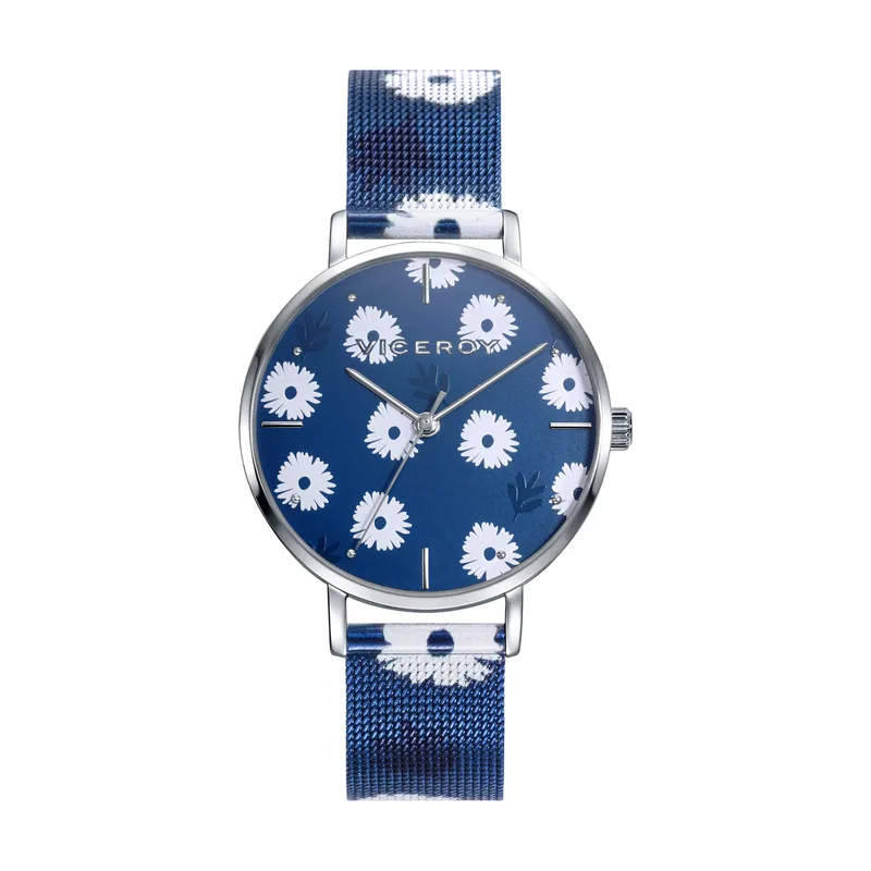 Reloj de mujer Kiss de acero con malla milanesa bicolor 401140-37