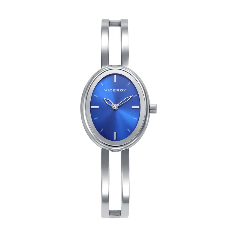 Reloj caja de acero, brazalete de acero, movimiento cuarzo 401304-37