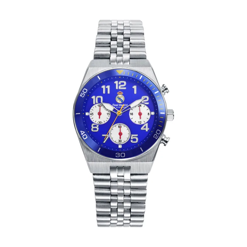 Reloj del R.Madrid de cadete caja de acero y brazalete de acero 41156-35