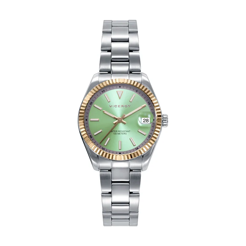 Reloj de mujer Chic con caja y brazalete de acero bicolor 42438-37