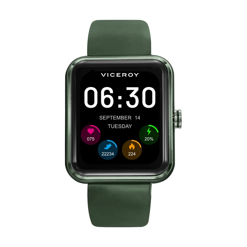 Reloj Smart de alumino verde con correa verde 41117-60