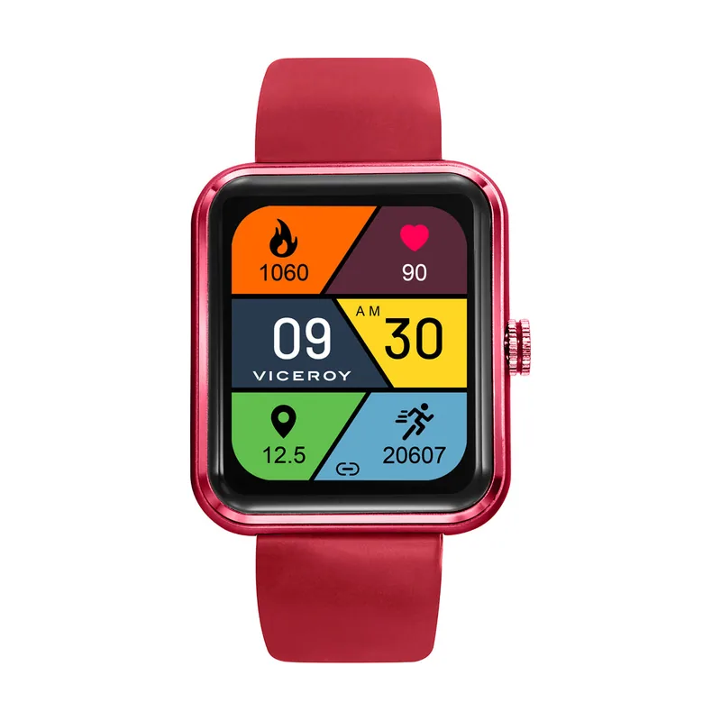 Reloj Smart de aluminio rojo con correa roja 41117-40