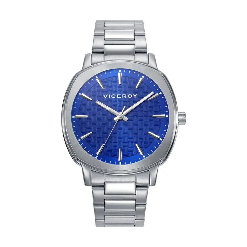 Reloj caja de acero 5 ATM, brazalete de acero, movimiento cuarzo 401435-37
