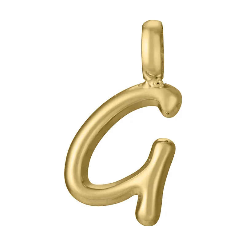 Colgante de acero Ip dorado letra G para collar 15200M01012G