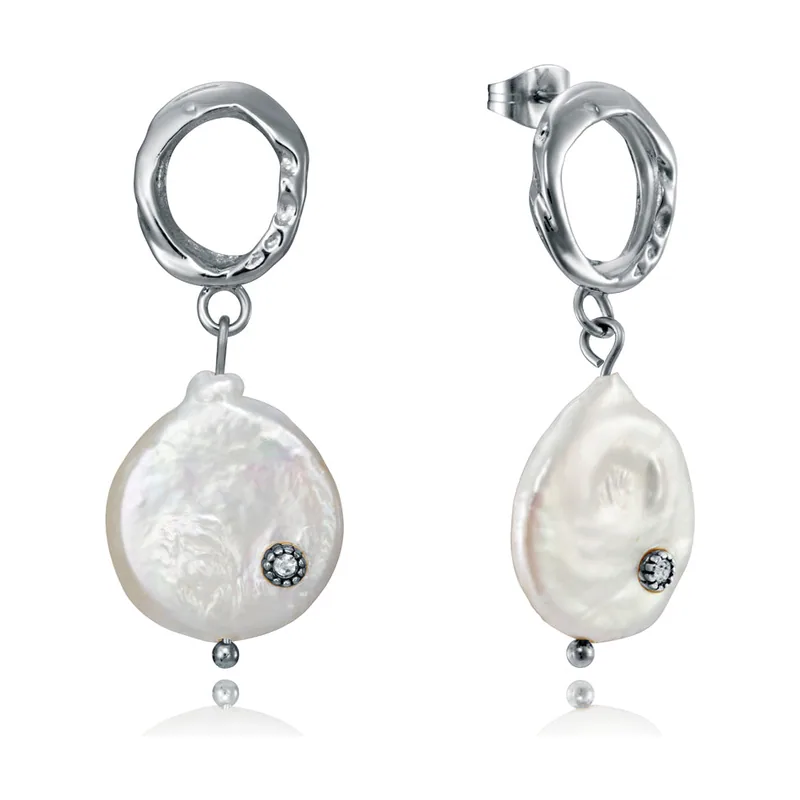 Pendientes Chic de acero en forma de aro 15070E01010